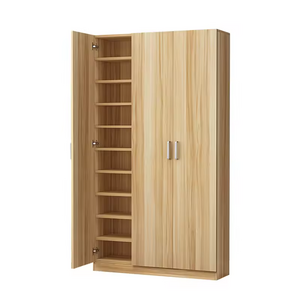 wooden ventilation nordic shoe cabinet storage white rattan living room light luxury open door household shoes wardrobe