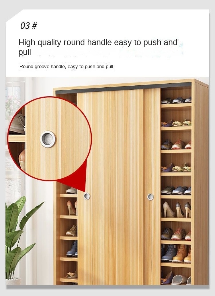 shoe storage cabinet easy assemble storage large capacity shoe cabinet three layer shoe cabinet hardware