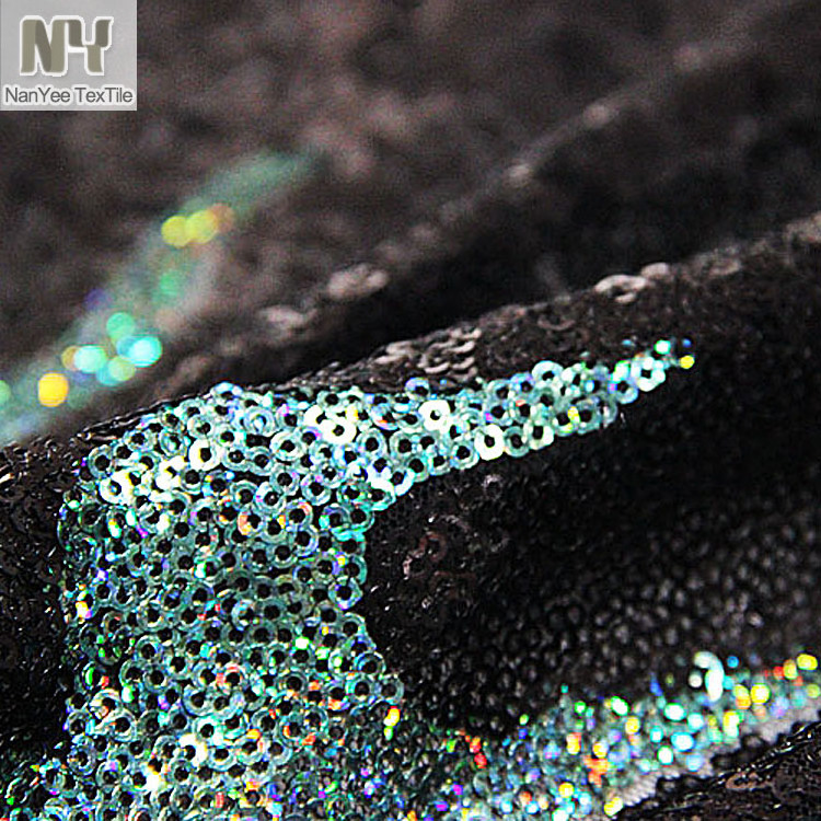 Nanyee Textile Color Changing Flame Fancy Design Sequin Fabric