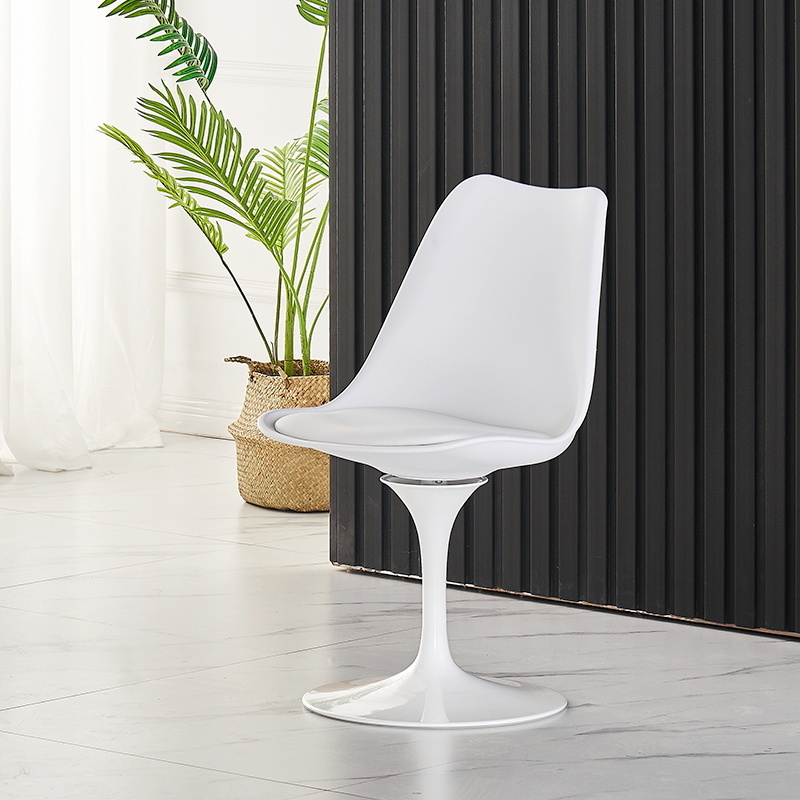 Modern New Design Plastic Swivel Chair White Modern Furniture Plastic Tulip Chairs Dining Chair