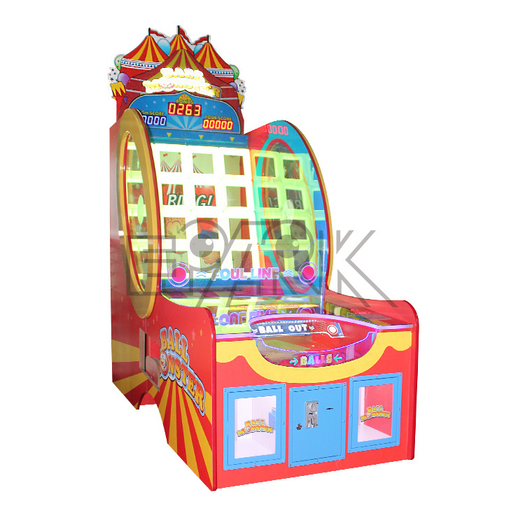 Coin Operated Arcade Redemption Game Throwing Balls Carnival Games Machine