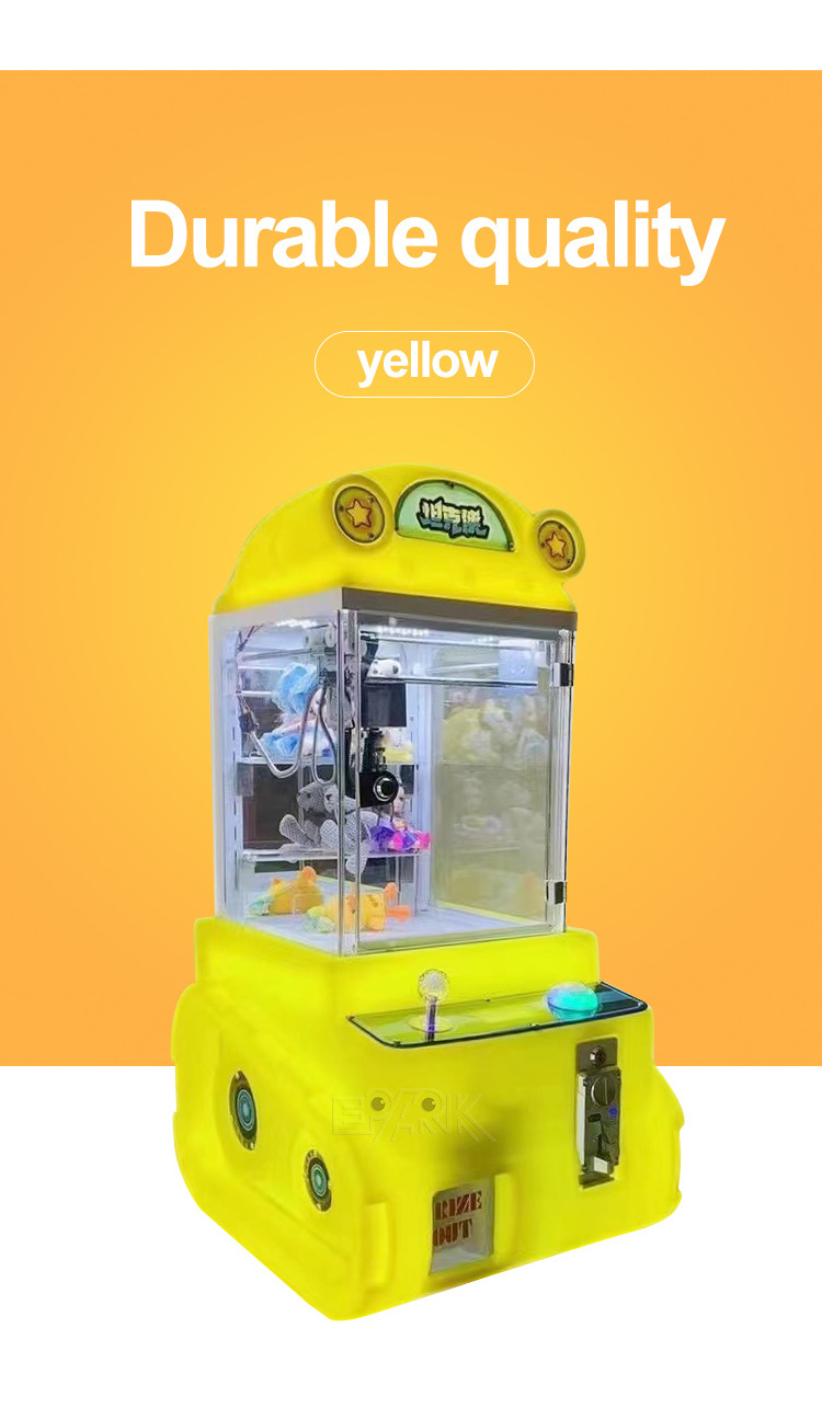 Amusement Park Mini Doll Crane Claw Machine Dollar Bill Acceptor Claw Machine