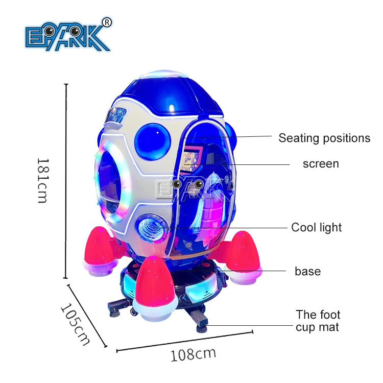 Amusement Park Electric Coin Operated Space Capsule Kiddie Rides Game Machine For Sale