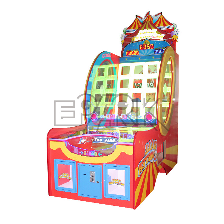 Coin Operated Arcade Redemption Game Throwing Balls Carnival Games Machine