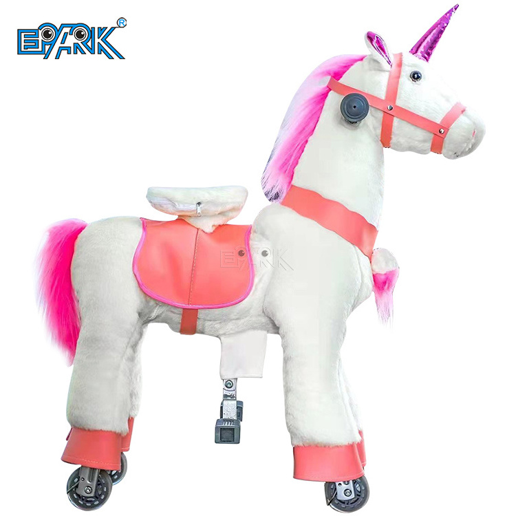 Shopping Mall Battery Children Walking Animal Mechanical Coin Operated Horse Ride For Sale