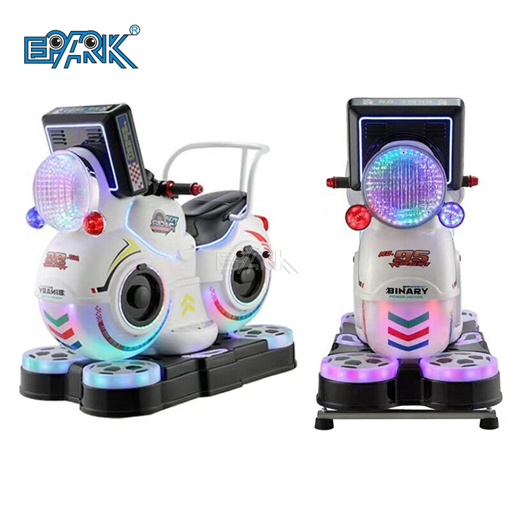 Amusement Park Ride On Motorcycle Kids Coin Operated Kiddie Rides Racing Simulator