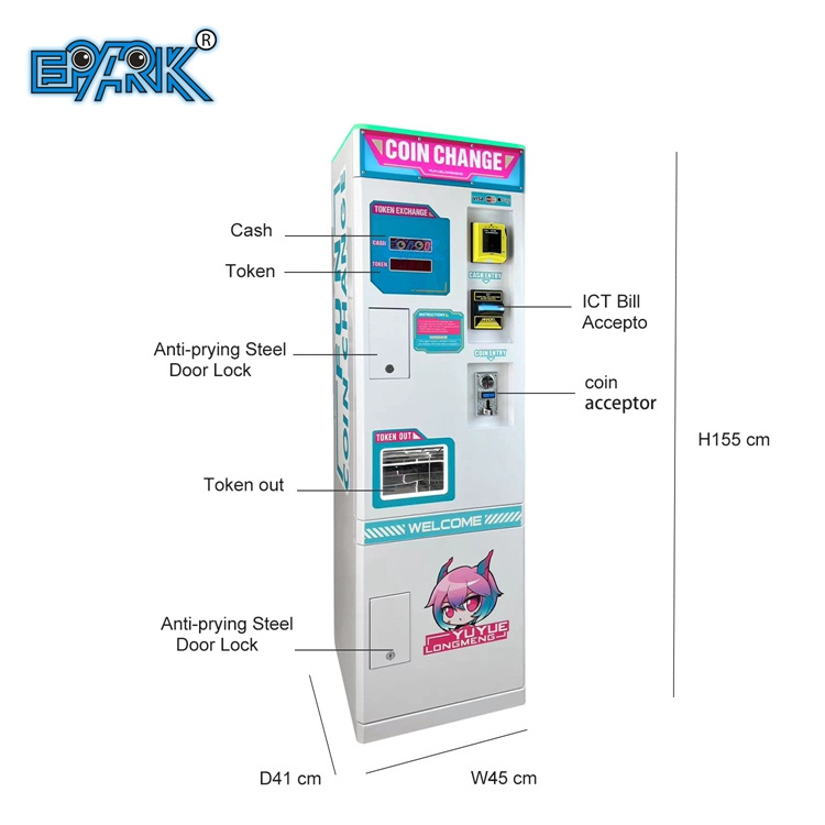 Coin Changer Machine Wholesale Automatic Bill Exchange Arcade Game Token Coin Change Machine