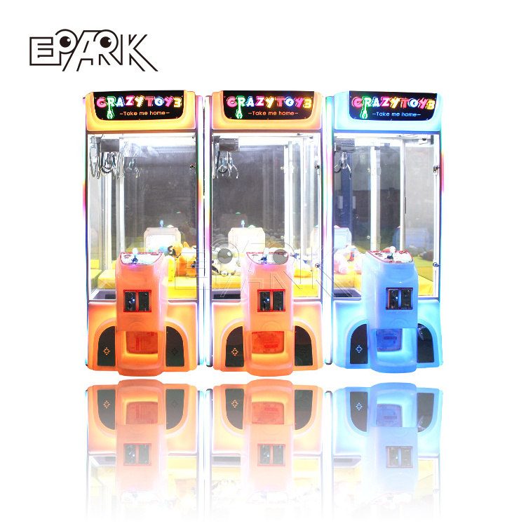 High Profit! Best Price Crazy Toy 3 Crane Claw Arcade Machine Coin Operated Kids Game Machine,crane Machine 1 Player >3 Years