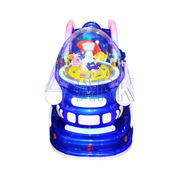 Cheap price wonderful space ship Kids electric ride on swing car from factory direct supply top supplier