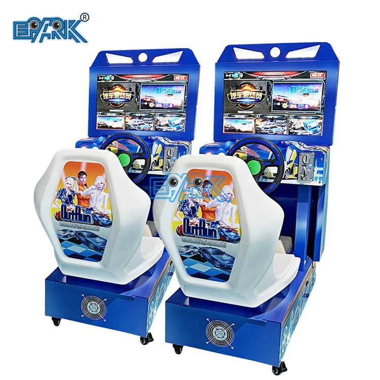 22 Inch Lcd Coin Operated Video Arcade Outrun Electronics Kids Racing Car Children Games Machine