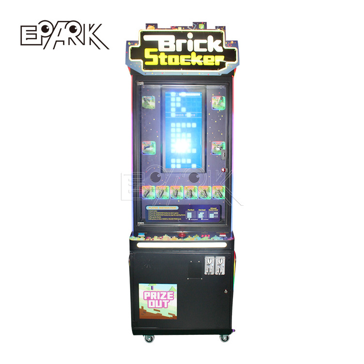 Hot Sale Pile Up Stacker Prize Game Machine Video Games Coin Operated Claw Arcade Machine