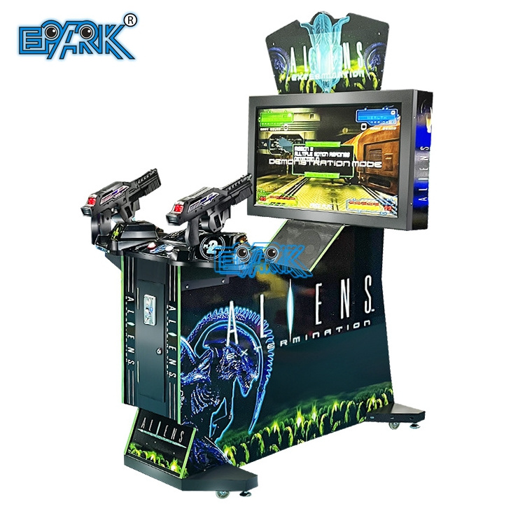 Coin Operated 42 Inch Lcd Aliens Shooting Simulator Arcade Game Machine