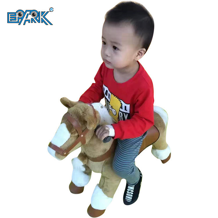 Shopping Mall Battery Children Walking Animal Mechanical Coin Operated Horse Ride For Sale