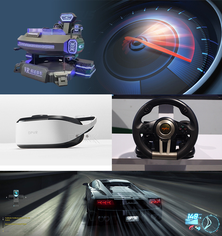360 Degree Car Train Driving Simulator Race Game Arcade Machine 3 ...