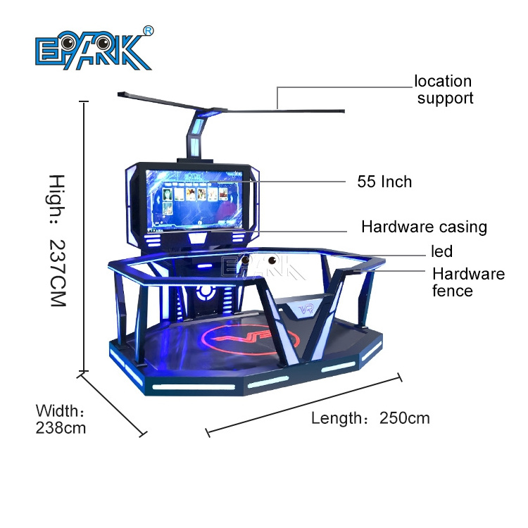 Cage Virtual Reality Shooting Walking Play Platform Walker For Theme Park Space Machine 9d Equipment Vr Battle