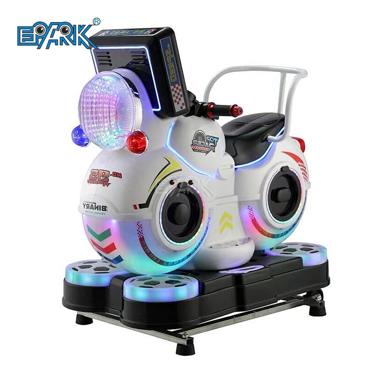 Amusement Park Ride On Motorcycle Kids Coin Operated Kiddie Rides Racing Simulator