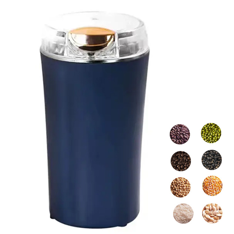 Hot sale blue Sharp blade home office outdoor grinder cordless coffee grinder