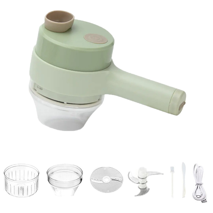 Smart Gadgets Electric Slicer Kitchen Chopper hand held food processor portable 4 in 1 handheld Electric Vegetable Cutter