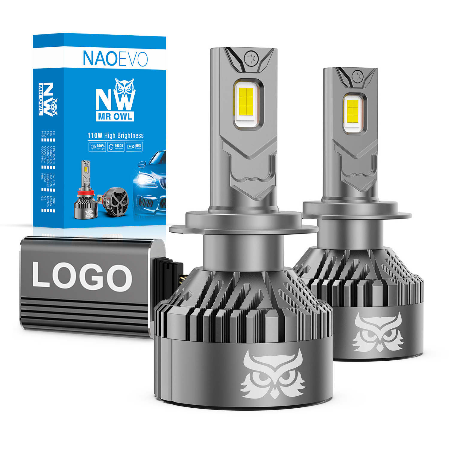 NW 220W 26400LM Led Light H4 H11 Double Copper Tubes H8 H7 LED bulb 9005 9006 Car Auto H7 Led 12V H4 LED Car Headlights Bulb