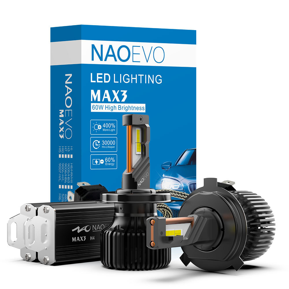 NAO Max3 13000lm 120w H1 H3 H13 H11 Led Headlight Bulb 9005 H15 Hb3 Hb4 880 H7 Lamp Canbus H4 9005 H11 H7 Led Head light car