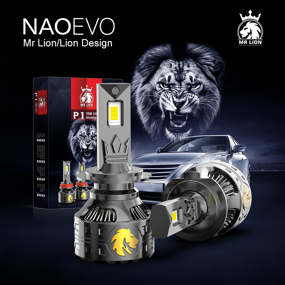 NAOEVO P1 light projector headlight beam h7 car led bulb headlamp lamp h4 accessories trending products 2024 new arrivals h11