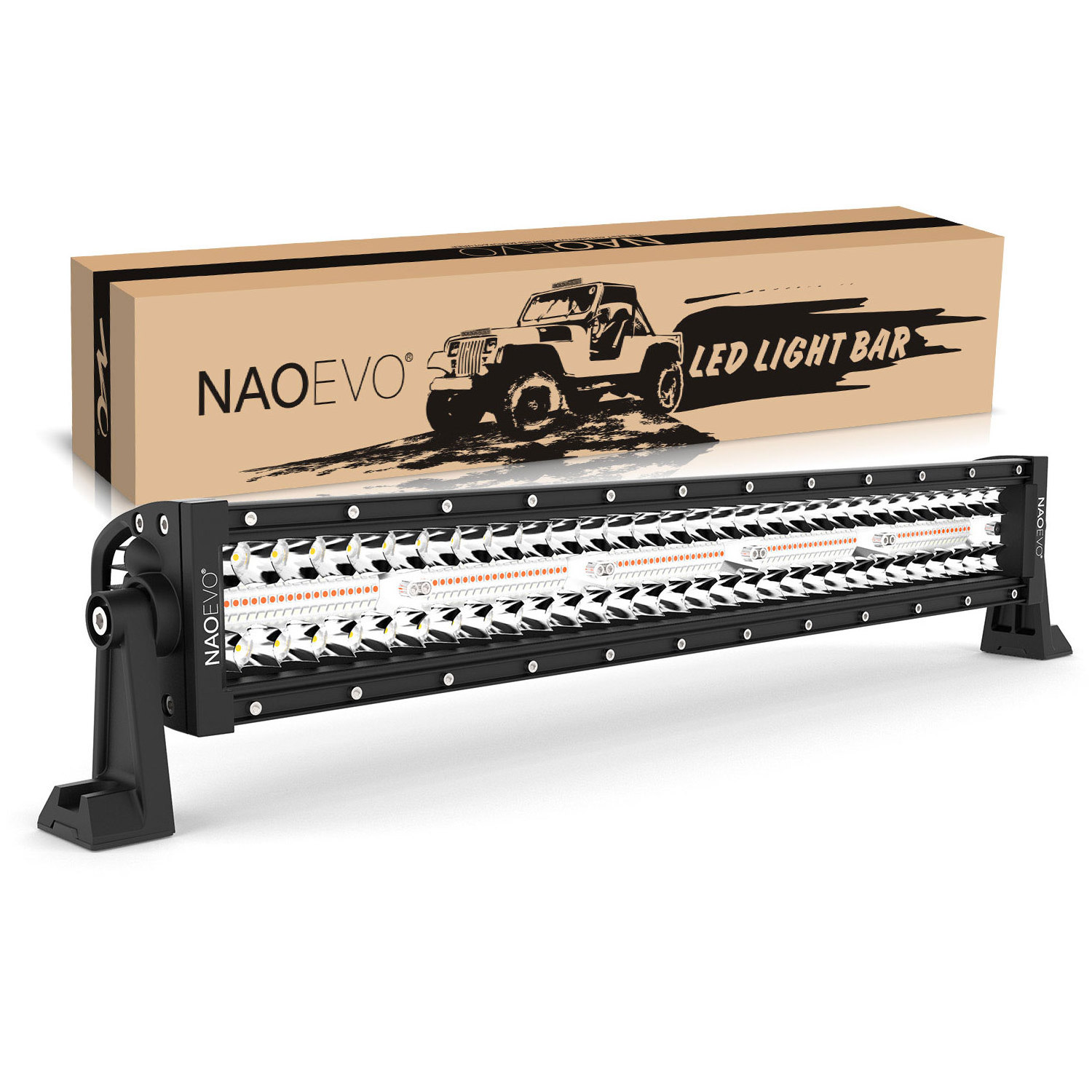 NAO Direct Sale Off-road Parts 22 Inch Off-road Led Lighting Bar 240w Driving Bar Off-road Combo Bar Light