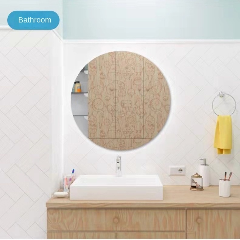 Wholesale Flexible Self-Adhesive Soft Mirror Acrylic Mirror Wall Stickers Mirror Without Stitching Bathroom Dormitory