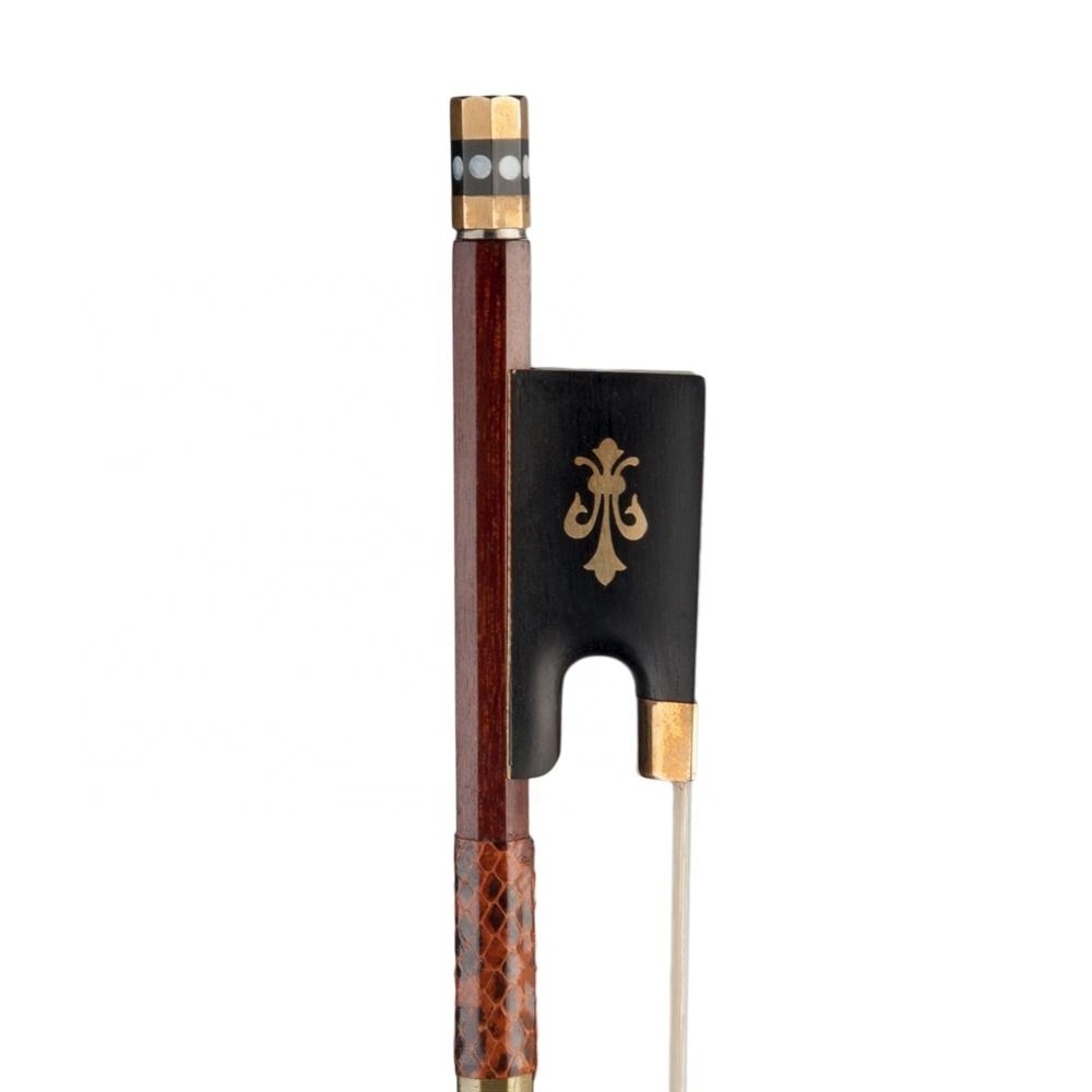 NAOMI Professional Violin Bow 4/4 Pernambuco Wood Natural Bow Hair Straight Great Balance Fiddle Bow String