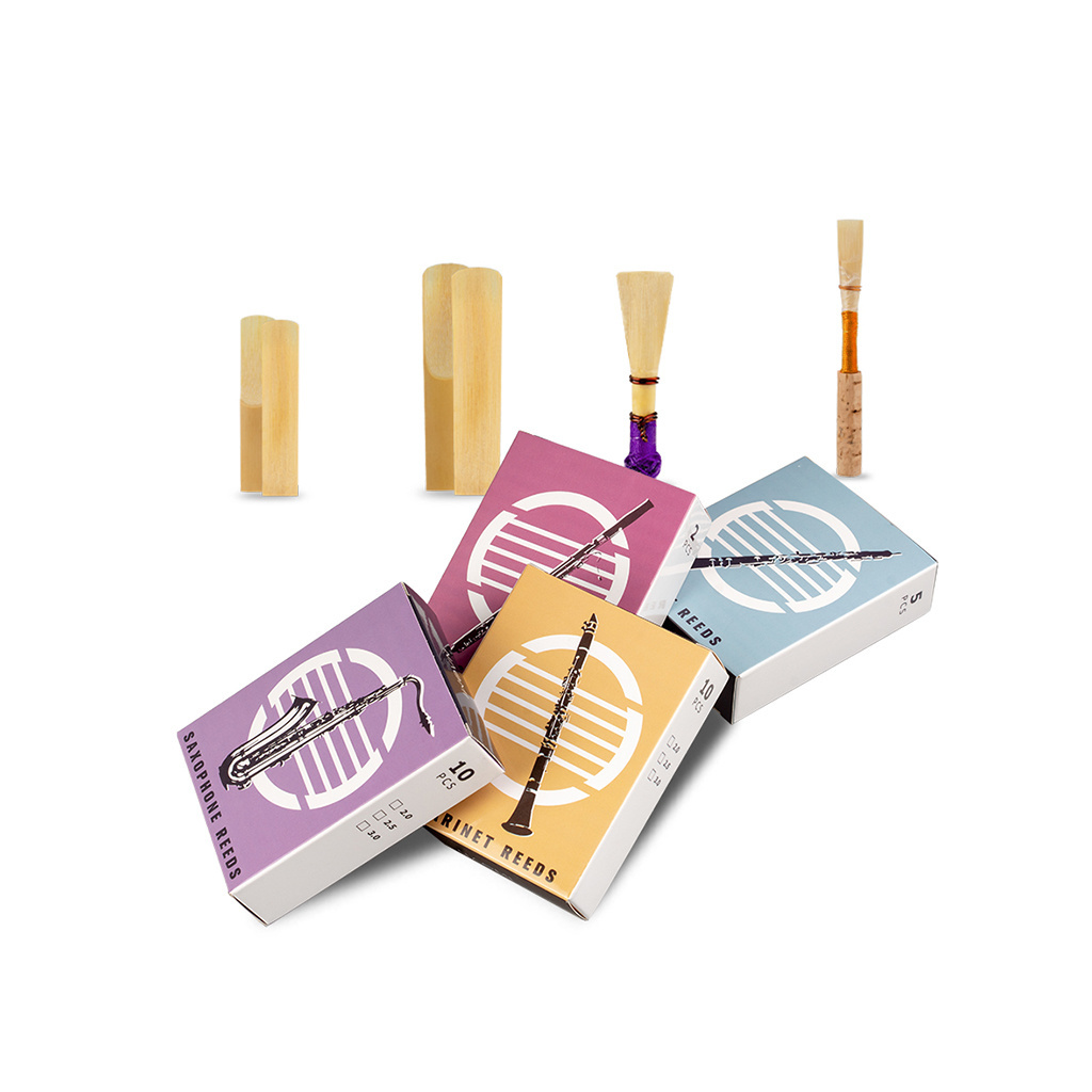 OEM Your 10pcs/1pack Clarinet Reeds Eb Clarinet Reeds Strength 1.0-3.5 Bamboo Reeds High Toughness Woodwinds Accessories