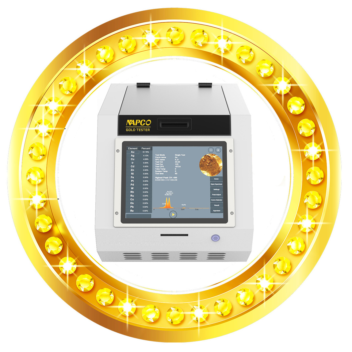 Gold Karat Tester Gold Silver Platinum Palladium Cadmium Copper analysis precious metal analyzer