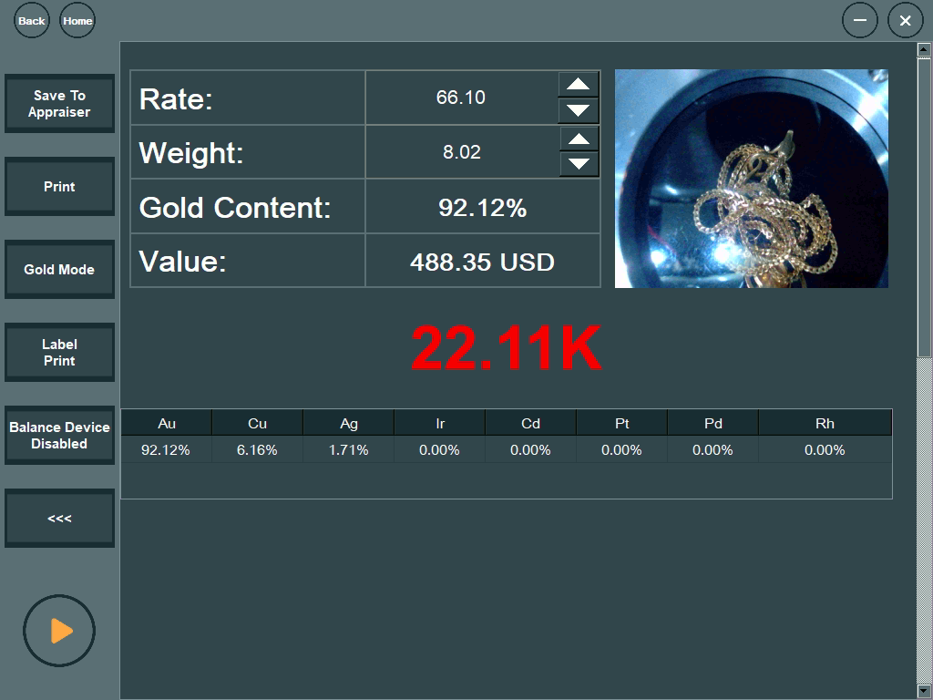 Gold Karat Tester Gold Silver Platinum Palladium Cadmium Copper analysis precious metal analyzer