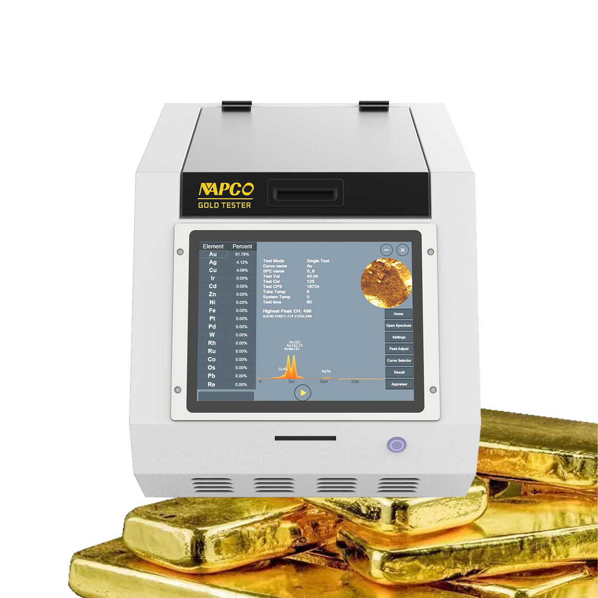 XRF Gold Purity Tester Machine High Precision Gold Karat Analyzer Jewelry Tester