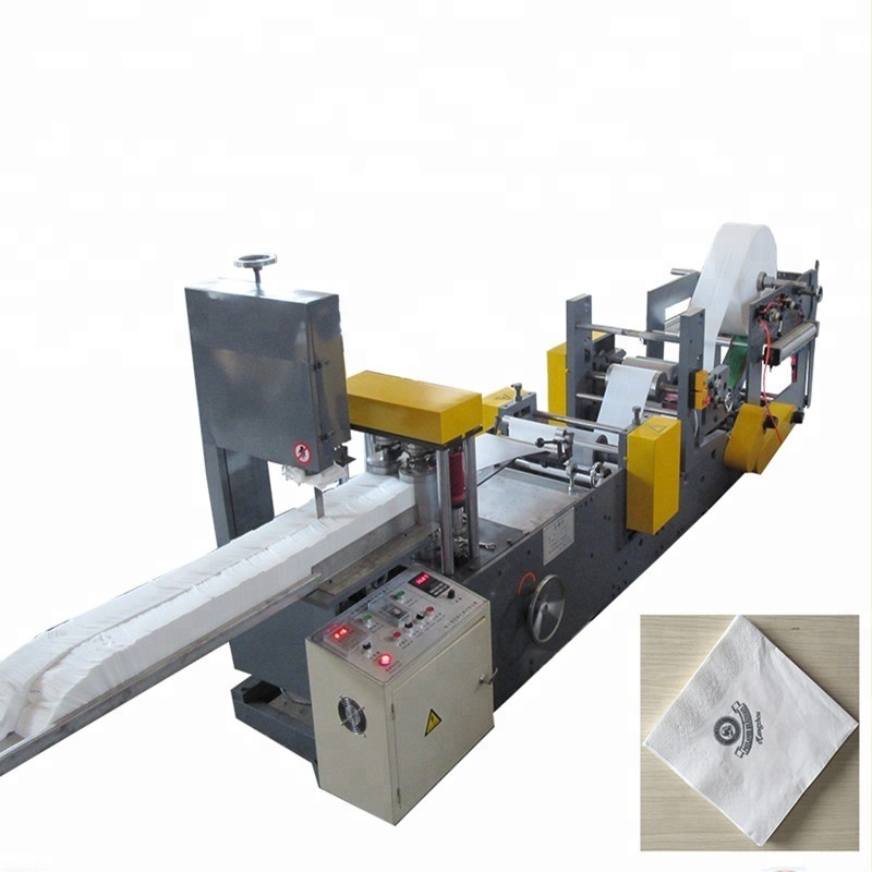 Fully automatic soft tissue napkin paper compressing making machine