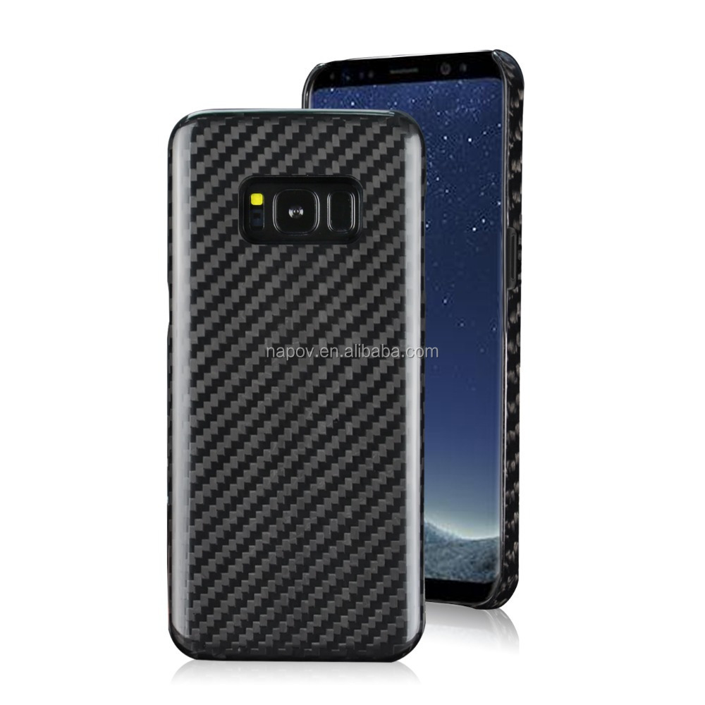 2017 New Custom Shockproof Carbon Fiber Cell Phone Case for Samsung S8 Mobile Phone Shell