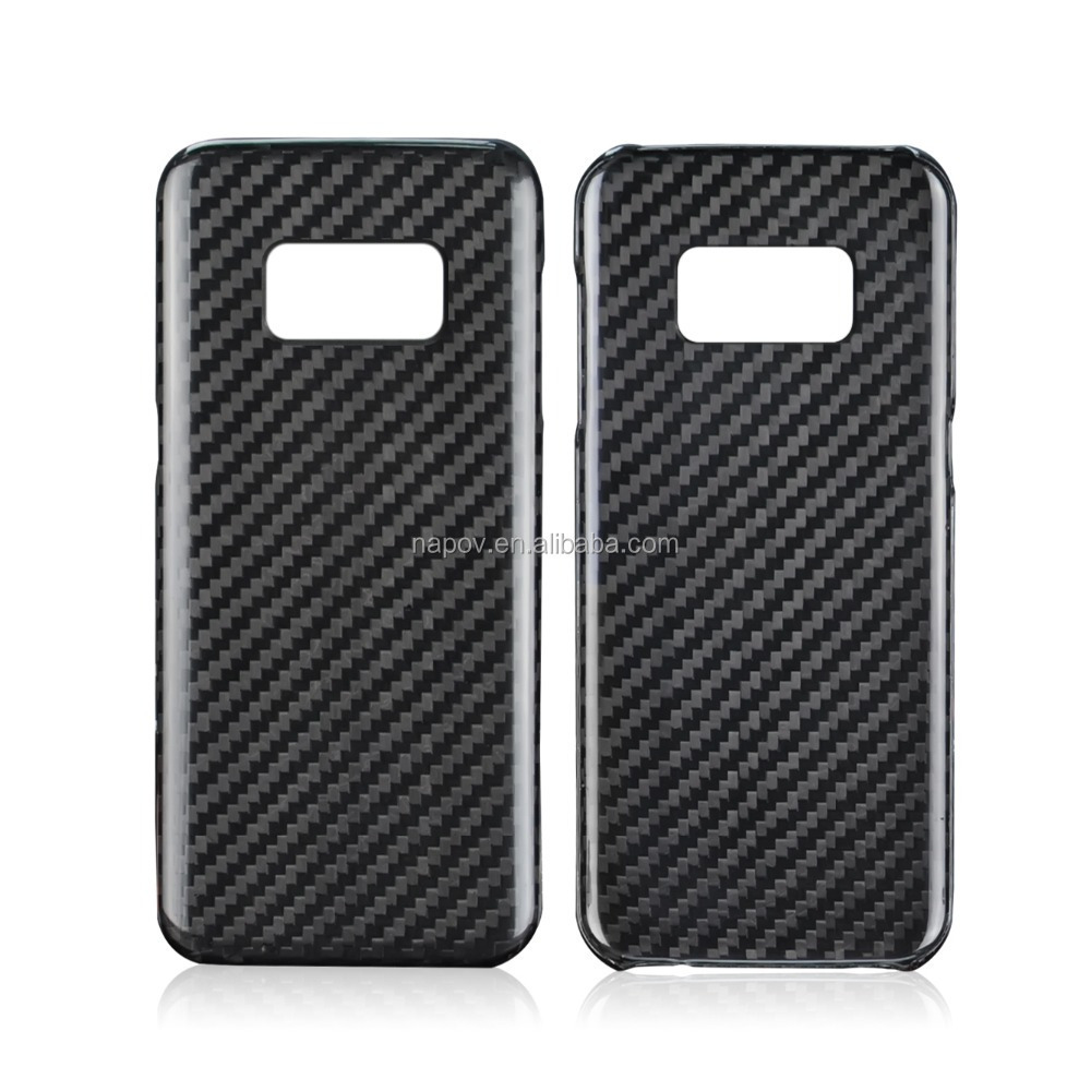 2017 New Custom Shockproof Carbon Fiber Cell Phone Case for Samsung S8 Mobile Phone Shell