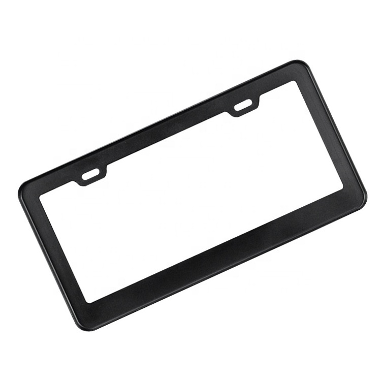 Customized Motorcycle Carbon Fiber Fashion Black Car License Plate Frame Cover For US Market