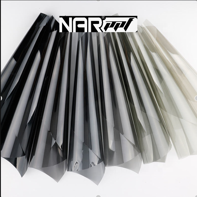 window tint film 7.5% vlt glass uv rejection solar protection foil guard 1.52*30m car window tint film nano ceramic film series