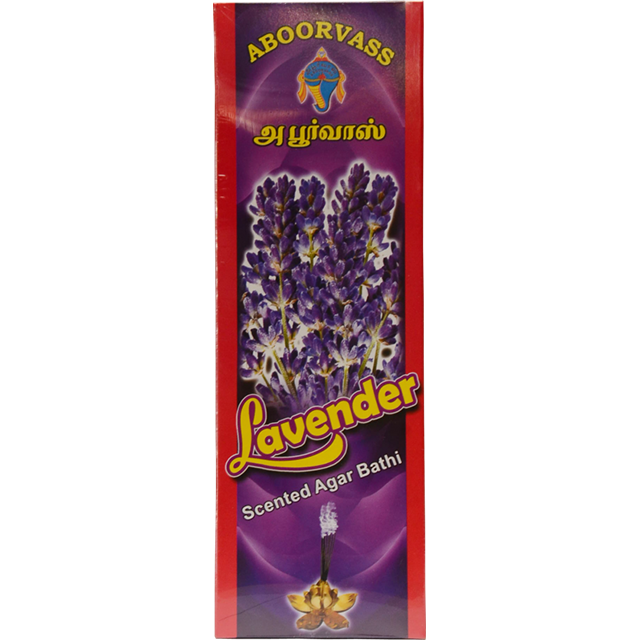 Handmade Lavender Agarbathi Long-Lasting Scented Joss Sticks with High Quality Charcoal Long Burning Time for Home Aromas