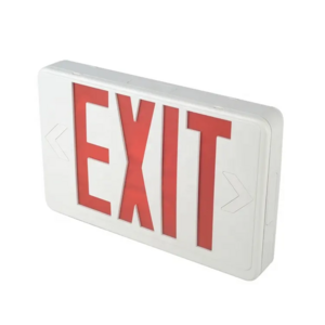 2023 best selling  Red Green Letter USA Market ABS Plastic Tritium Low Profile LED Emergency Light Exit Sign