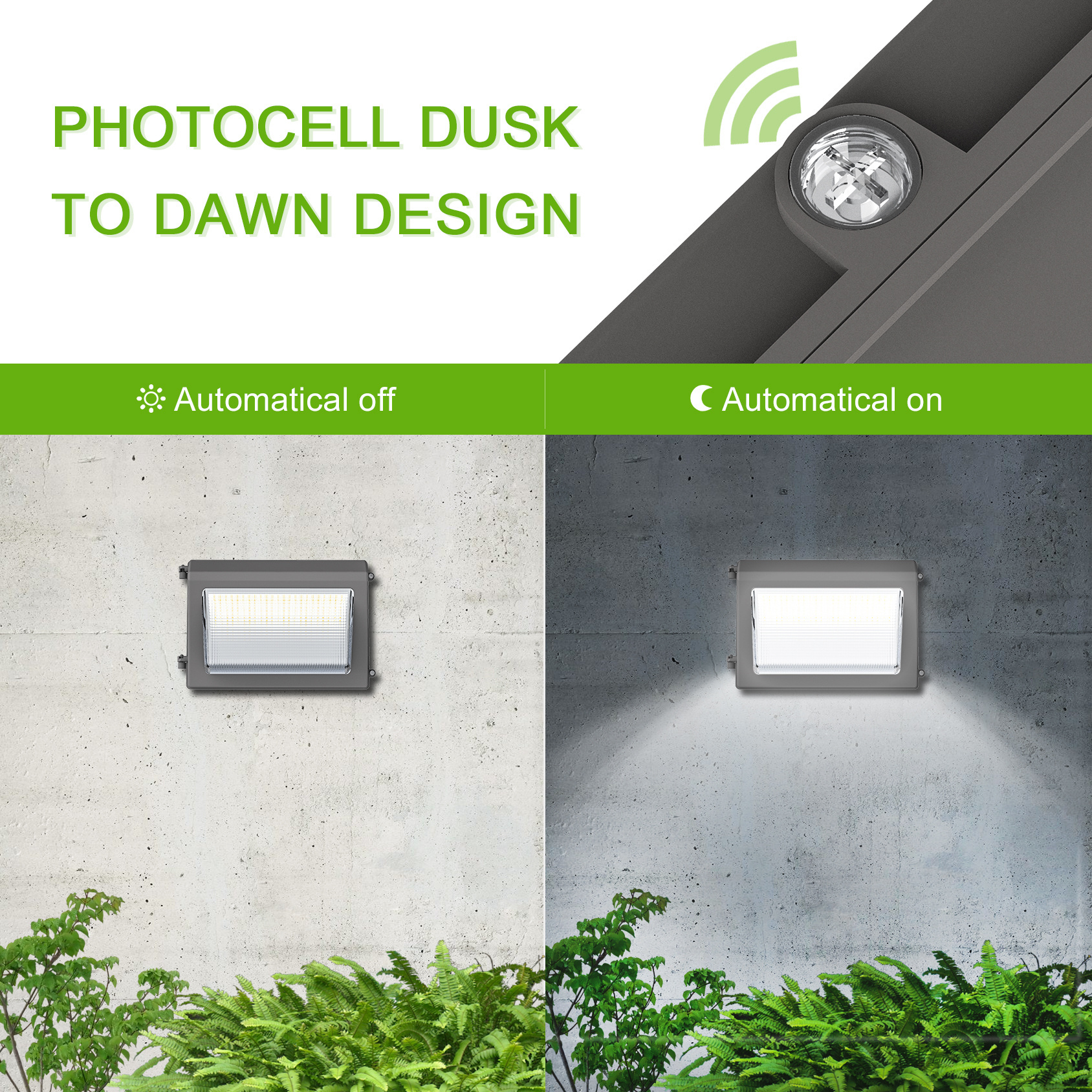 Hot selling Wall pack high lumen street lighting with easy-to-install new outdoor lighting