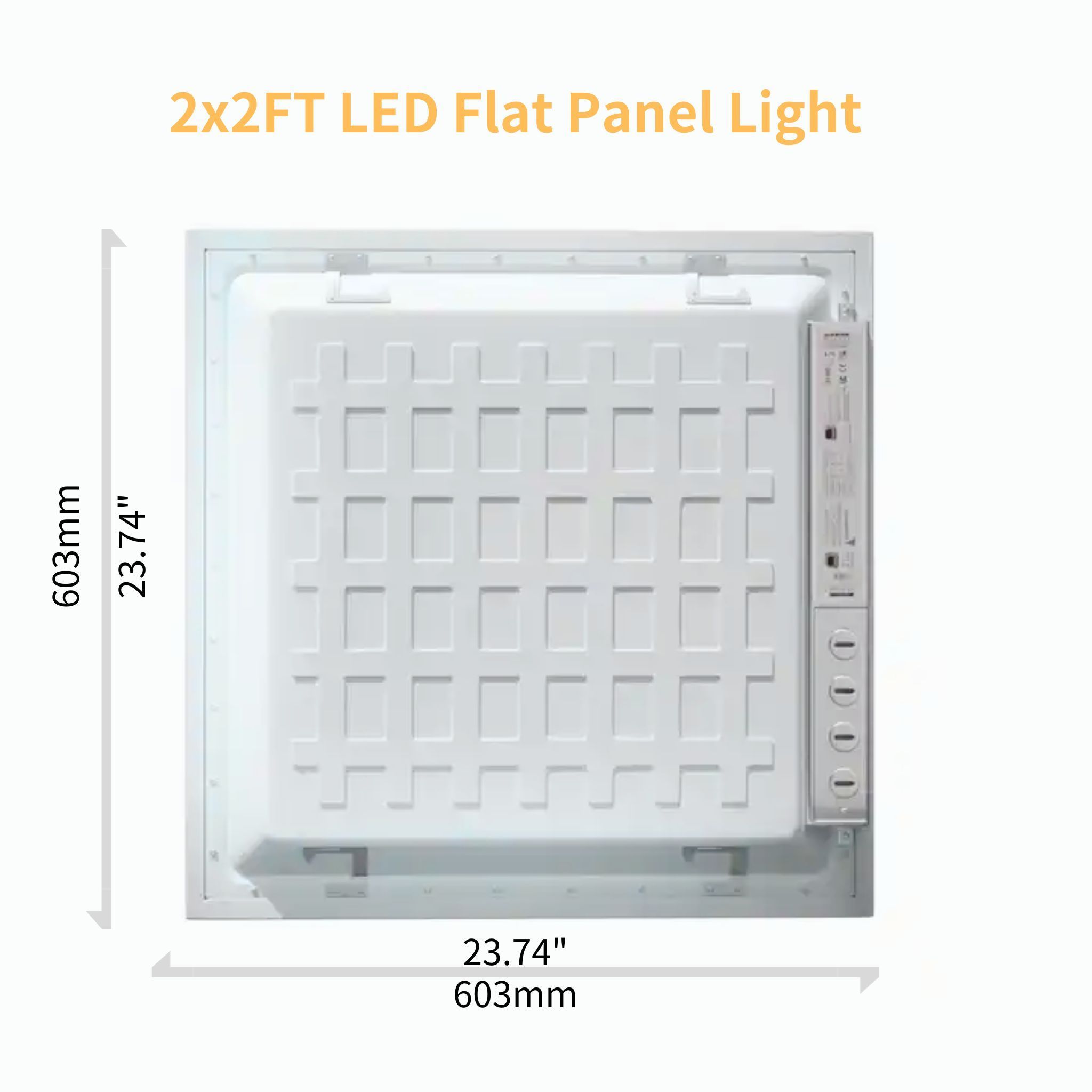 3CCT and Wattage Selectable School hospital office lamp 600*600 120x60 600x600 ceiling commercial square flat led panel light