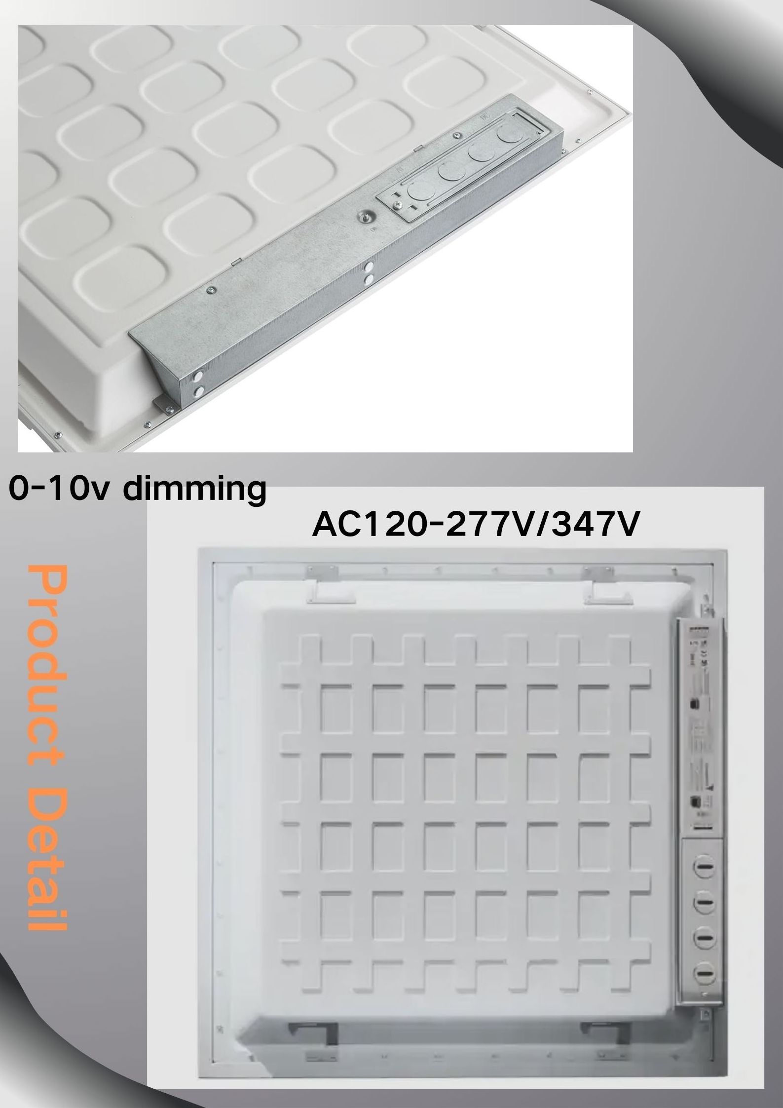 Led Panel Light 125lm/w 3500K/4000K/5000K selectable sensor optional led lighting fixtures