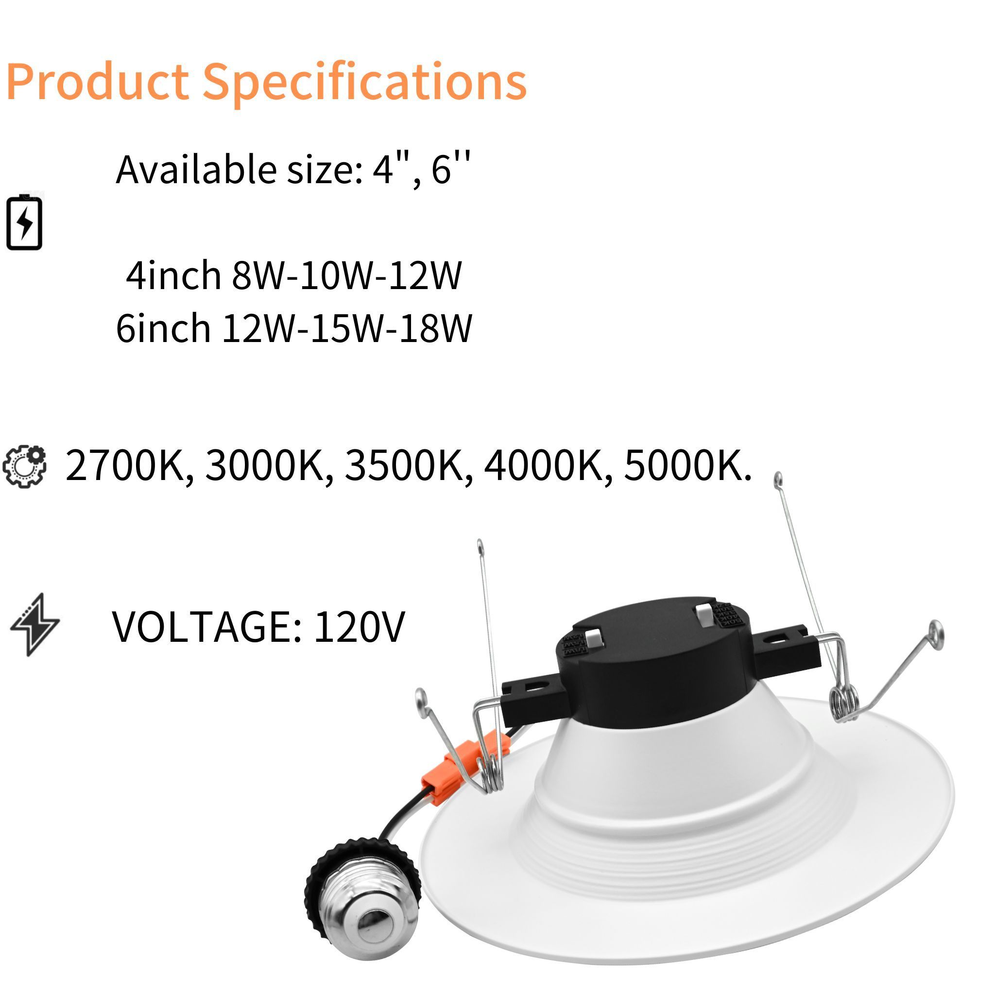 4 inch  6 inch 5cct 10w 15w IP44  retrofit kits 4 6 inch led lights led recessed retrofit downlights