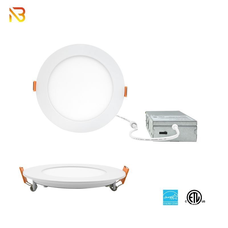 ETL 4 inch 6 inch 9w 12w 5cct dimmable pot lights round slim led recessed ceiling lighting led panel lights