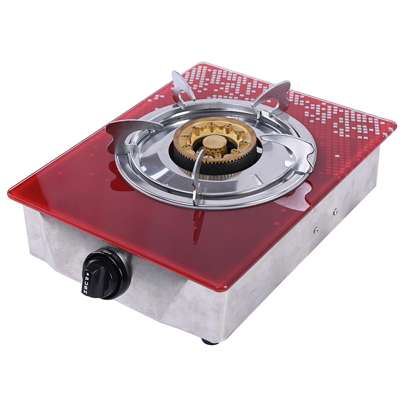 Oem Factory Happy Home Portable Tempered Glass 5Burner Gas Stove