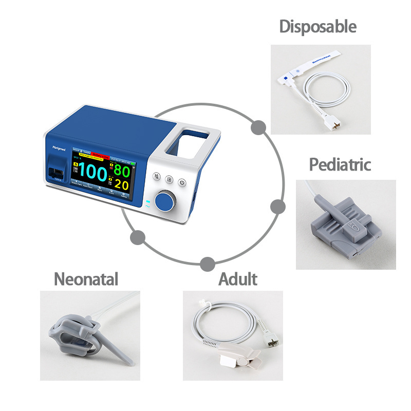 NICU Medical Equipment Suitable for Adult and Infant Portable Patient Monitor neonate spo2 patient monitor