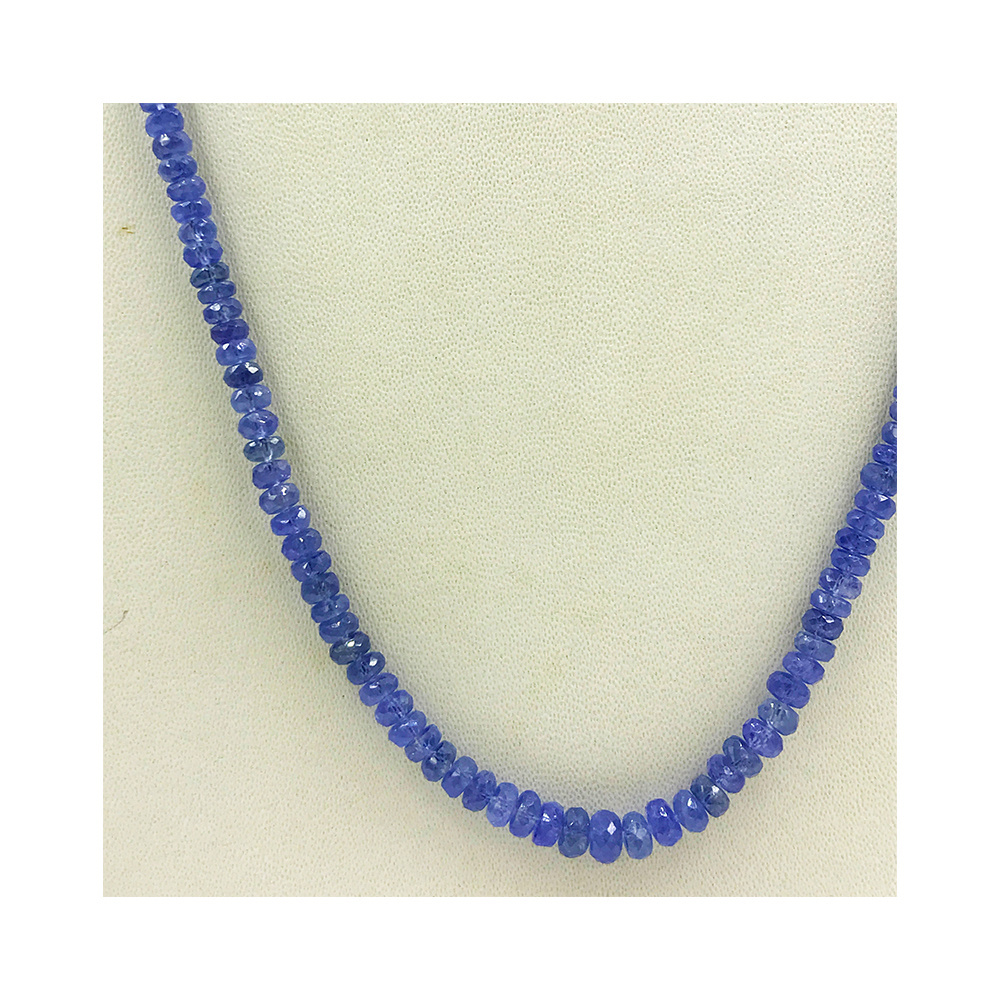 New Design Sapphire Faceted Beads String Occasion Party Wear Women Necklace