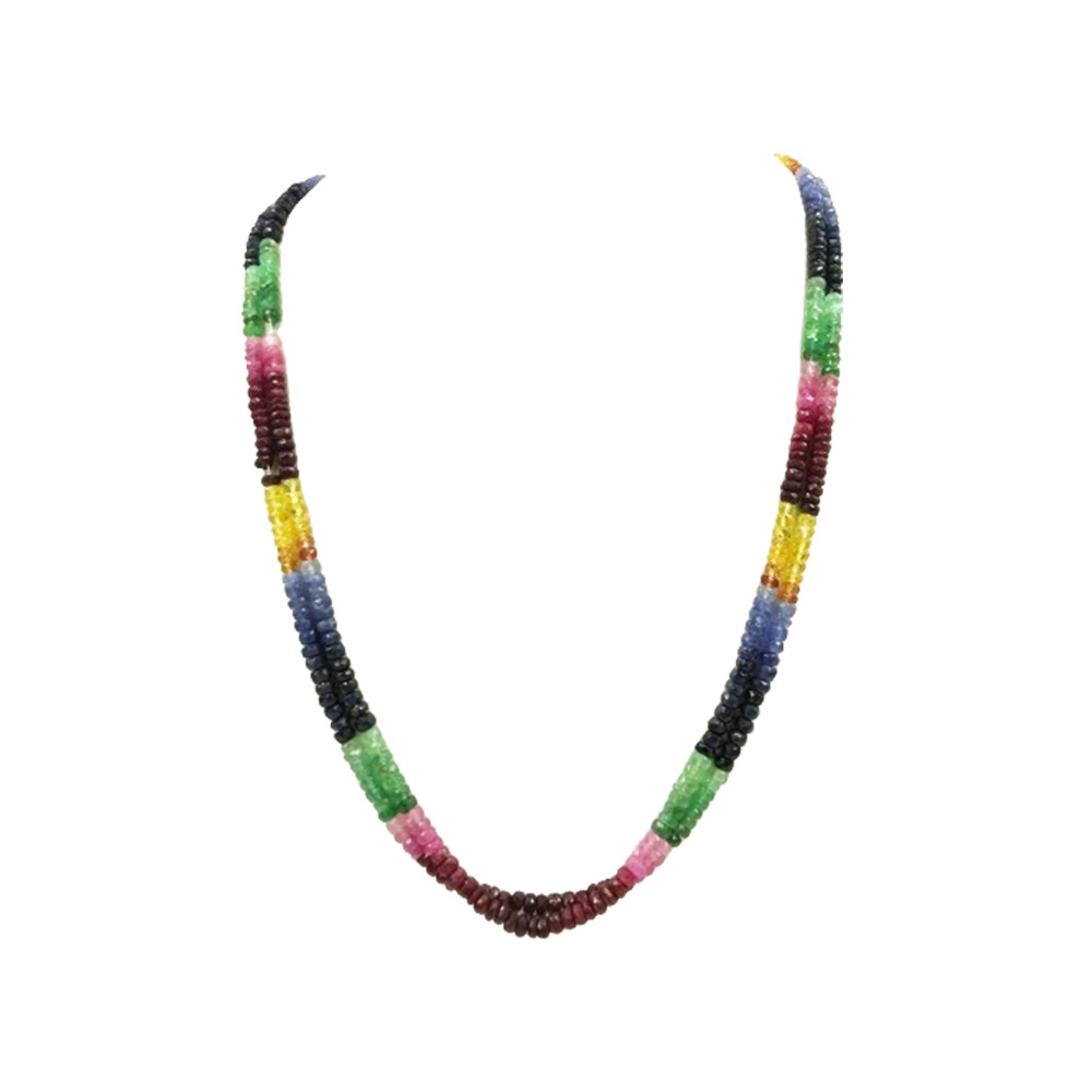 Premium Design Emerald Ruby Beads Strings Occasion Party Wear Women Necklace From Indian Manufacturer