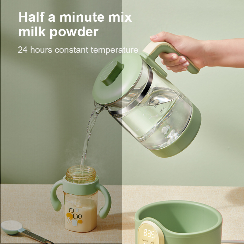 1.2L Green Electric Glass Kettle Water Pot 800w Thermos Wasserkocher Custom Tea Kettles Hot Water Dispenser / Boiler