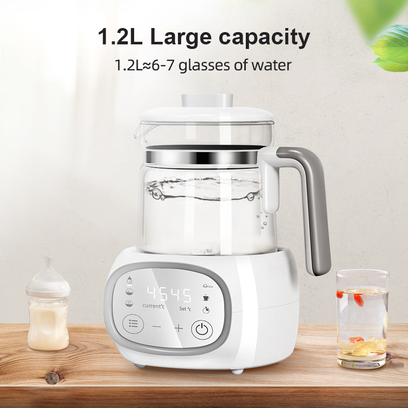 Digital Electric Kettle 1.2L Automatic Glass Kettle Teapot Kettles Boil Tea Formula Milk Modulator Electric Water Boilers